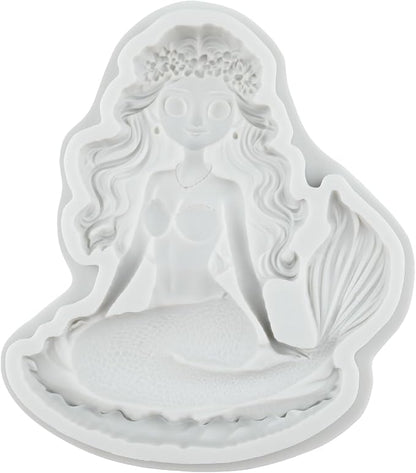 Mermaid Polymer Clay Molds Mermaid Silicone Mold for DIY Crafts Epoxy Resin Casting Polymer Clay Tools Craft Air Dry Jewelry Making