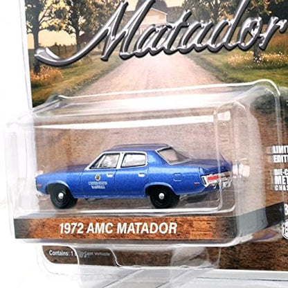GREENLIGHT 1:64SCALE 1972 AMC MATADOR - UNITED STATES MARSHALL GREEN LIGHT 1:64 Scale 1972 AMC Matador - United State Marshall