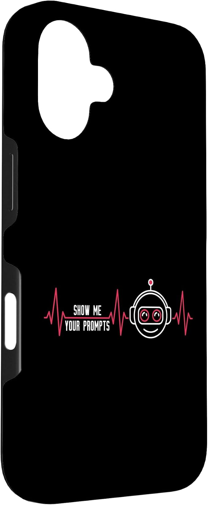 Show Me Your Prompts AI Artificial Intelligence Heartbeat Case for iPhone 16