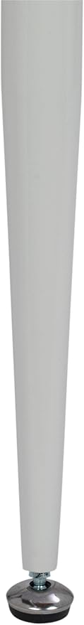 Calico Designs 51252 Alcove Modern Large Split Drawer in White/Cement Gray Desk with Storage, White/Cement Gray, White/Cement Gray