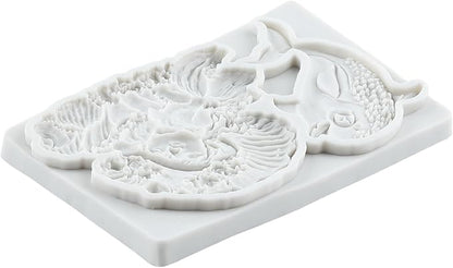 Mermaid Polymer Clay Molds Mermaid Dolphin Seashell Silicone Mold for Epoxy Resin Casting DIY Crafts Air Dry Polymer Crafts Supplies Clay Tools