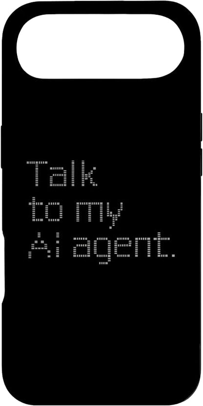 Talk to My AI Agent - Minimalist Tech Design Case for iPhone Air