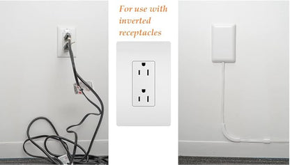 Sleek Socket Original & Patented Ultra-Thin Outlet Concealer with Cord Concealer Kit, Flat Extension Cord with Multi Outlets Power Strip, Ideal for Home Improvement, Hide Bulky and Messy Cords