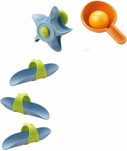 HABA Bathtub Ball Track - 6 Piece Play Set - Fosters Experimentation & Creativity for Ages 3 and Up
