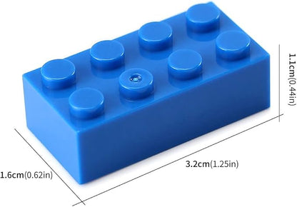 100pcs 2x4 Bricks Blue Pieces Classic Parts Bricks Building Creative Play Blocks Set Toy Combine with Major Brick Brands