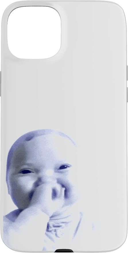 AI Baby Holding Laugh Meme Case for iPhone 15 Plus
