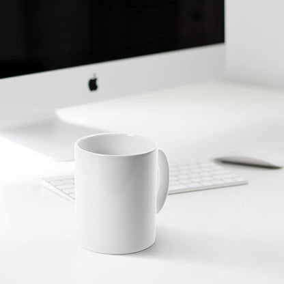 Large Coffee Mugs, 22 OZ(650ml) Extra Coffee Mug Set of 2, Smooth Ceramic Boss Cups, Big Capacity and Large Handle, for Dad Men, White