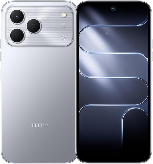 Tecno Spark 50 Ai 4G LTE (256GB + 4GB) (Compatible with Tmobile Mint Tello Boost Mobile and Worldwide) Dual SIM 6.78" 120Hz 50MP Camera (Titanium Gray)
