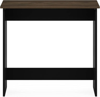 Furinno Simplistic 31-Inch Rustic Brown Computer Desk, Small Office Desk, Rectangular Home Office Desk with Drawers, Gaming Desk for Home Office, Bedroom, Study Room, Brown Walnut