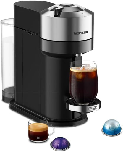 Nespresso Vertuo Next Deluxe Coffee & Espresso Maker by De'Longhi | Brews 6 cup sizes including 5, 8, 12 and 18 oz. Slim, sustainable design with over 40 Vertuo coffee blends to explore.