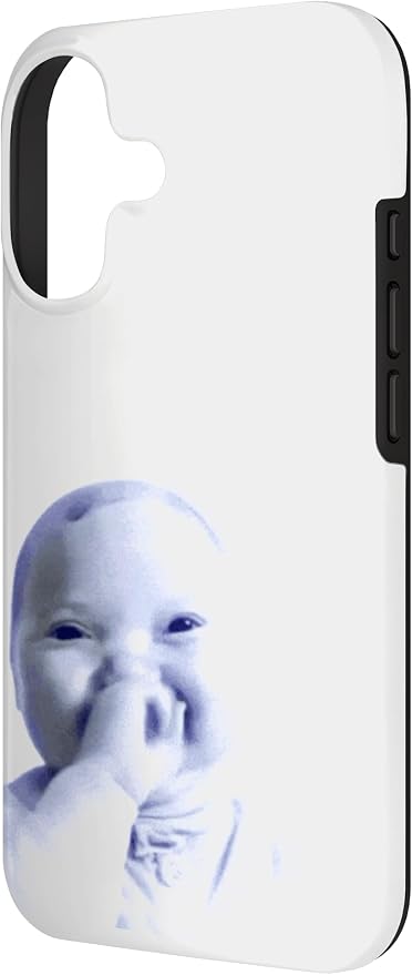 AI Baby Holding Laugh Meme Case for iPhone 17