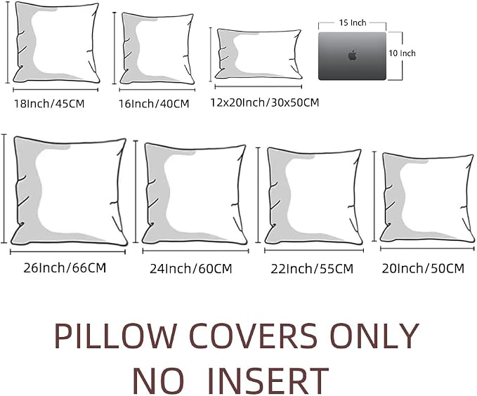 Fancy Homi 4 Packs Decorative Throw Pillow Covers for Living Room Couch Bed, Modern Farmhouse Boho Home Décor Accent Cushion Case, 16" x 16", Lime Green