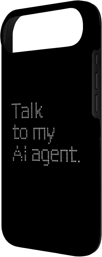 Talk to My AI Agent - Minimalist Tech Design Case for iPhone Air