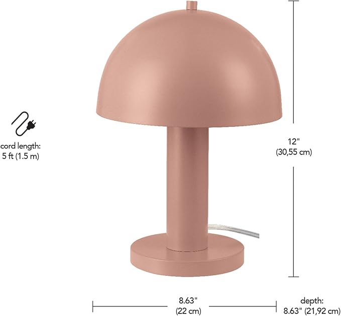 Globe Electric Novogratz x 65861 Olivia 12" Table Lamp, Cork Finish