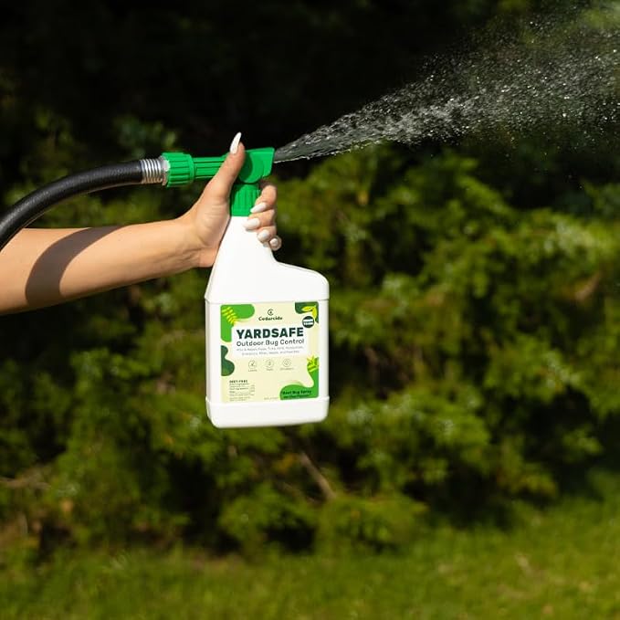 Cedarcide YardSafe | Kills & Repels Mosquitoes, Ticks, Fleas, Mites & More with Natural Essential Oils | Family & Pet-Safe | Eco-Friendly | 1 Quart (32 Oz.)