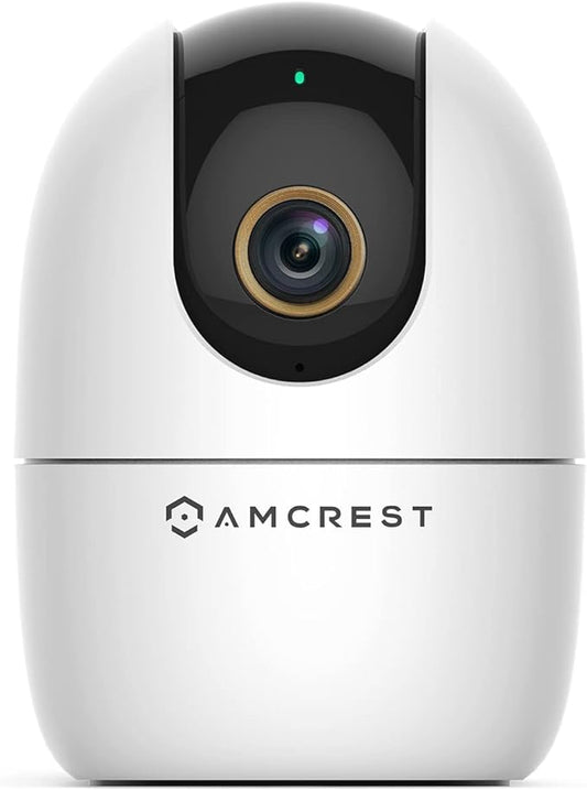 Amcrest 4MP WiFi Camera Indoor Camera, Sound & Baby Monitor, Human & Pet Detection, Motion-Tracking, w/ 2-Way Audio, Phone App, Pan/Tilt Wireless IP, Night Vision, Smart Home ASH41-W