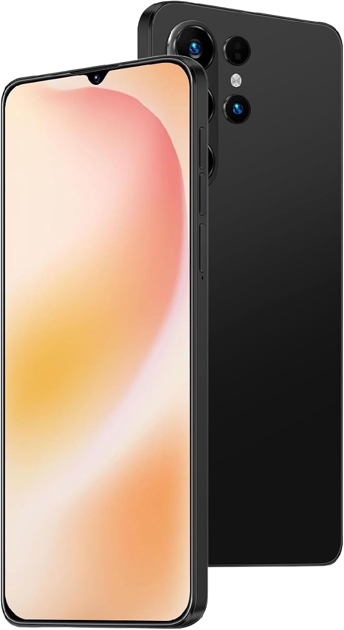 Unlock Phone, 4G Network Android Phone, 6.3-inch Screen, 2GB RAM+16GB ROM/TF 128GB, Dual SIM Cards, Dual Cameras, Suitable for Novice Users (Dark Black)