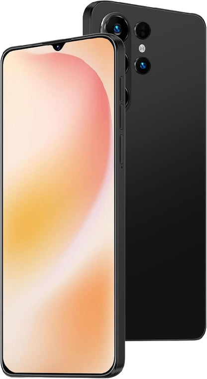 Unlock Phone, 4G Network Android Phone, 6.3-inch Screen, 2GB RAM+16GB ROM/TF 128GB, Dual SIM Cards, Dual Cameras, Suitable for Novice Users (Dark Black)