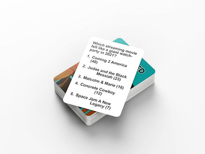 HoodFued 3 Urban Survey Showdown – Black Culture Party Card Game for Game Night, 2 Teams or More, 76 Hilarious Question Cards, Cookout & Reunion Laughs, Trivia Fun