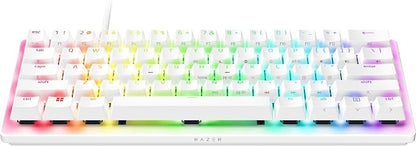 Razer Huntsman V3 Pro Mini 60% Esports Gaming Keyboard, White | Analog Optical Switches, Razer Snap Tap, Rapid Trigger, Adjustable Actuation, Dual-Purpose Mod Keys, Doubleshot PBT Keycaps