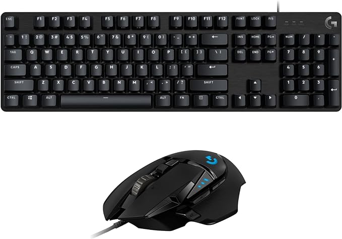 Logitech G413 SE Mechanical Gaming Keyboard and Logitech G502 HERO High Performance Gaming Mouse Bundle