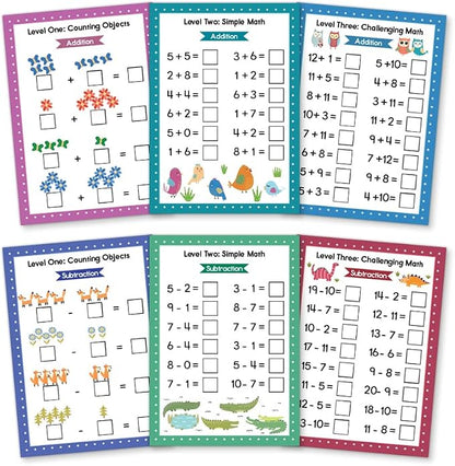 Addition & Subtraction Dry Erase Cards, Reusable Math Sheets, Childhood Education, Learning Tools, Math Flash Cards