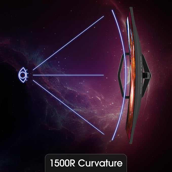 Sceptre New 27-inch Curved Gaming Monitor FreeSync 240Hz Plus DisplayPort HDMI 1ms 99% sRGB Build-in Speakers, R1500 Machine Black 2025 (C275B-FWT240 Series) | 27 Va Curved FHD 1080p, 1ms Mprt, Amd Freesync Premium, Built-in Speakers