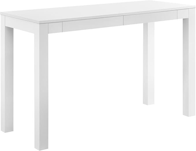 Parsons Xl Desk with 2 Drawers, White