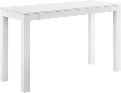 Parsons Xl Desk with 2 Drawers, White