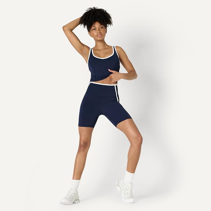 Amazon Essentials Women's Active FormFlex Buttery Soft High Waist Biker Shorts