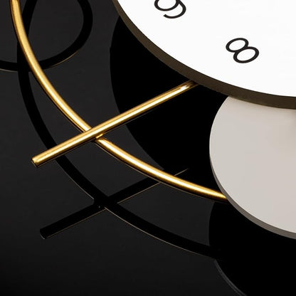 Large Wall Clocks for Living Room Decor Modern Wall Clock Battery Operated Silent Non-Ticking for Bedroom Office Kitchen Home Decoration Gold Metal Unique Wall Watch Clock 17.7x27.3in
