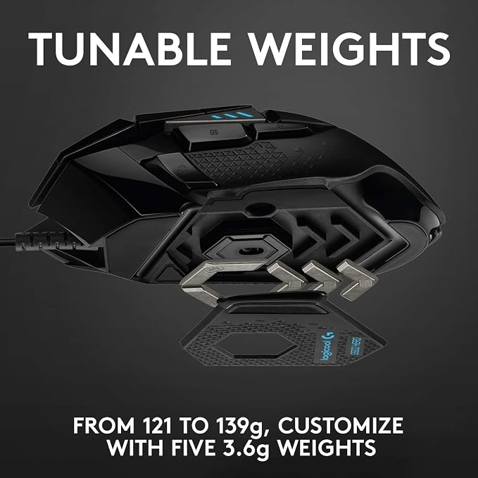 Logitech G502 HERO Wired Gaming Mouse + G Pro X Gaming Headset Bundle - Black