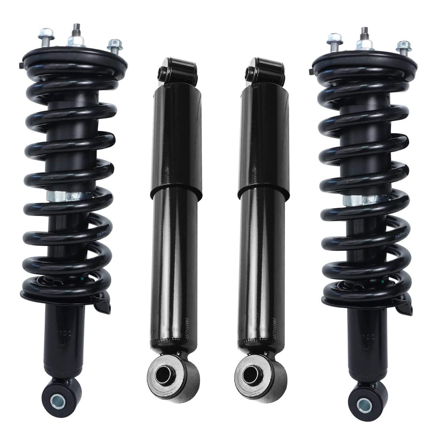 Detroit Axle - Struts Shocks for 2005-2012 Nissan Pathfinder Complete 2 Front Struts with Coil Spring 2 Rear Shock Absorbers 200