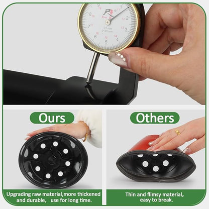 4/6/8 Inch Black Plant Nursery Pots, 15 Pack, Thickened Plastic with Drainage Holes, Indoor/Outdoor
