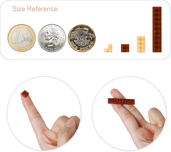 Larcele Cat Micro Building Blocks Animal Set, DIY Mini 3D Building Toy Bricks Kit,985 Pieces KLJM-05 (Scottish Fold)
