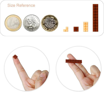 Larcele Cat Micro Building Blocks Animal Set, DIY Mini 3D Building Toy Bricks Kit,985 Pieces KLJM-05 (Scottish Fold)