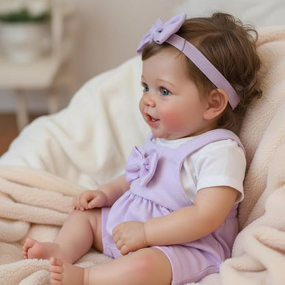 BABESIDE Lifelike Reborn Baby Dolls Vead - 20 Inch Realistic Baby Doll Real Life Baby Dolls with Complete Accessories Perfect for Cuddling, Playtime, and Handmade Gift Giving