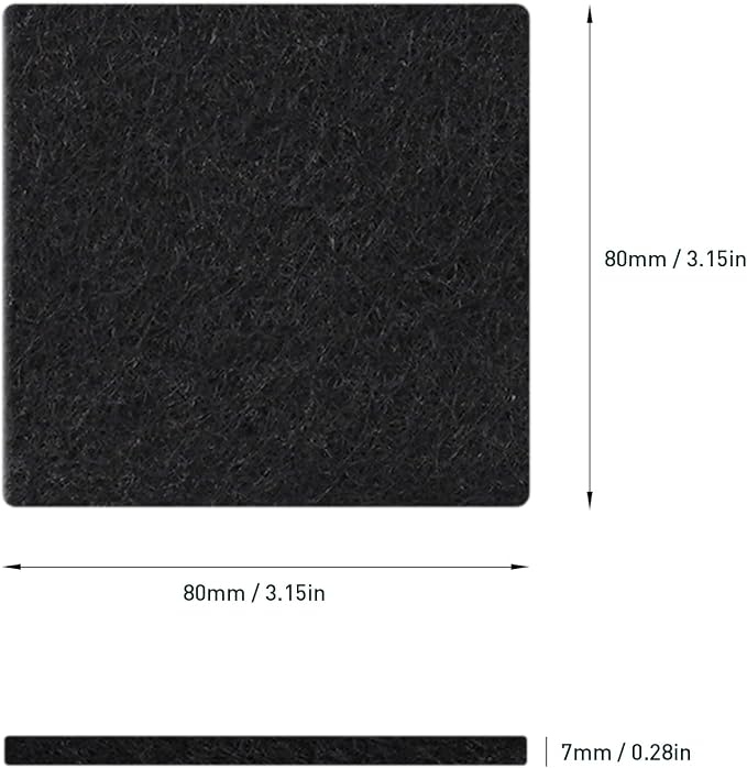 EKO Trash Can Odor Filter Refills for Trash Can and Compost Bin, Activated Charcoal Deodorizer, Strong Charcoal Odor Absorber, Pack of 4 Replacements