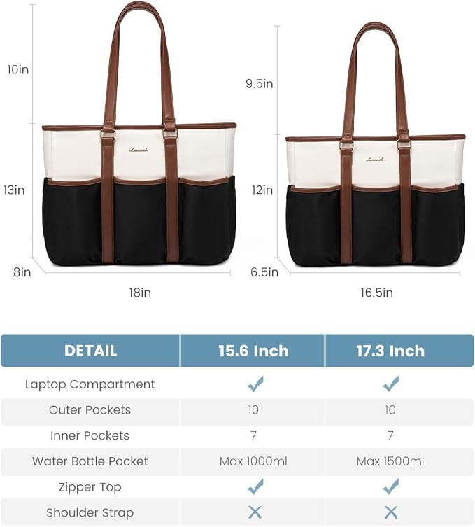 LOVEVOOK Teacher Tote Bag for Women Work, Nurse Laptop Bag for Women, Utility Everything Tote For Work/Travel/College/Daily, Professional Computer Purse Large Handbag With Multi Pockets