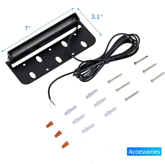 8-Packs 3W 7 Inch LED Hardscape Paver Lighting,12V AC/DC Low Voltage Retaining Wall Lights,LED Landscape Lighting,2700K Soft White Outdoor Step Light,50,000 Hours Lifespan-Black