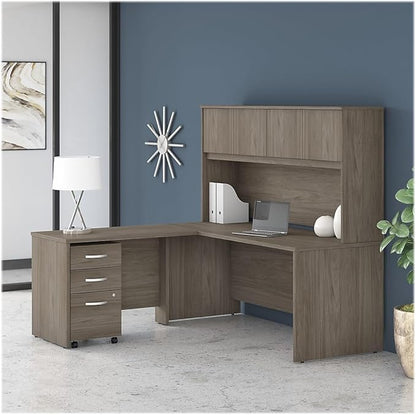 Bush Business Furniture Studio C 72-inch W Computer Desk, Modern Hickory (SCD272MH)
