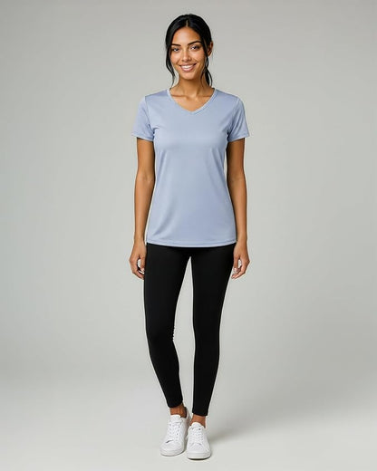 5 Pack Women's Dry Fit V Neck Workout Tops T Shirts Athletic Gym Yoga Tees | Available In Plus Size, Cooling Moisture-Wicking, Short Sleeve, Quick-Dry, Fitness, Stretch, Exercise, Running, Hiking