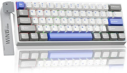 AULA WIN60 HE MAX - 60% Mechanical Gaming Keyboard Wired, Hall Effect Magnetic Switches Hot Swappable, Adjustable Actuation Rapid Trigger Mode, 8000 Hz Polling Rate, 60 Percent Keyboard Compact Design
