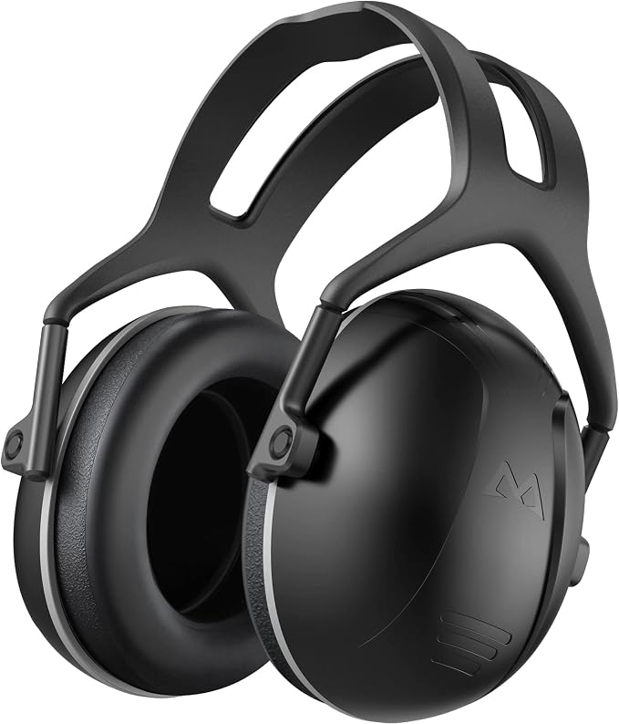 SNR 35dB High Noise Cancelling Ear Muffs, Ear Protection for Mowing, Adult Noise Cancelling Headphones for Autism, Hearing Protection Ear Muffs for Noise, Noise Reduction Earmuffs for Shooting,Mowing