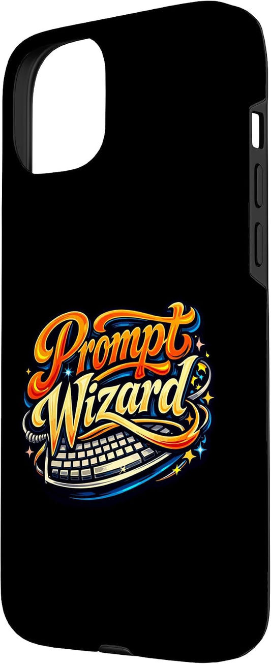 Prompt Wizard AI Retro Keyboard Case for iPhone 15 Plus