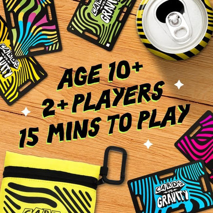 Big Potato Cards vs Gravity: Ultimate Stacking & Balancing Card Game | Waterproof Board Game for Family Fun, Holidays & Game Nights | 2-4 Players
