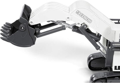 Siku 1798, Liebherr R9800 Mining Excavator, 1:87, Metal/Plastic, White, Functional Folding Shovel