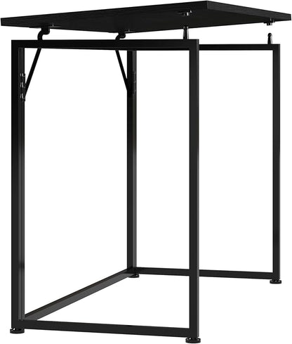 Techni Mobili Space Saving Folding Desk, Black