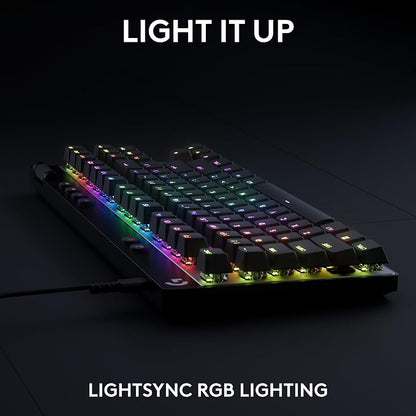 Logitech G PRO X TKL Rapid Tenkeyless Gaming Keyboard (Hall-Effect) - Black | Hall-Effect Magnetic Analog Switches with Rapid Trigger, Lightsync RGB, Detachable USB-C Cable, Volume Roller & Media Buttons