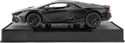 BDTCTK 1/32 Comapatible for Lamborghini ‌Aventador LP700-4 Model Car, Zinc Alloy Diecast Pull Back Toy Cars with Sounds and Lights Vehicles for Kids Boy Girl Gift (Black)